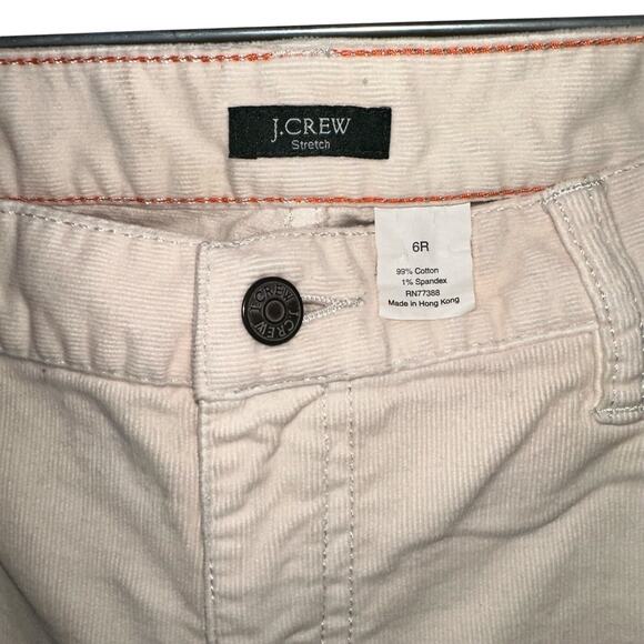 J Crew Stretch Blush Corduroy Pants 6R - Picture 4 of 8